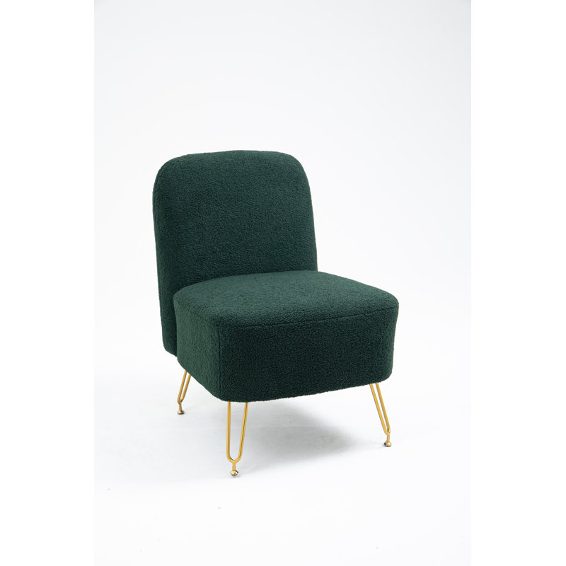 Chaise d'appoint 21,5 po Rosalba, Velours émeraude