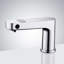 Chrome Touchless Faucet and Soap Dispenser Combo for Commercial Restroom Wall Mount Setup