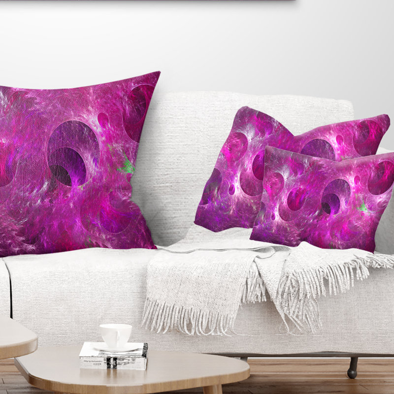 Coussin lombaire à texture de verre fractal Abstract