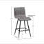 Tabouret de comptoir pivotant en similicuir