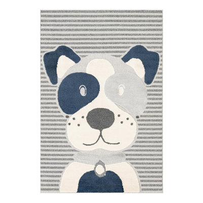 Unique Loom Doggo Whimsy Kids Rug