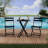 3-Piece Folding Bistro Set, Foldable Patio Furniture Set With Premium Frame-142120800