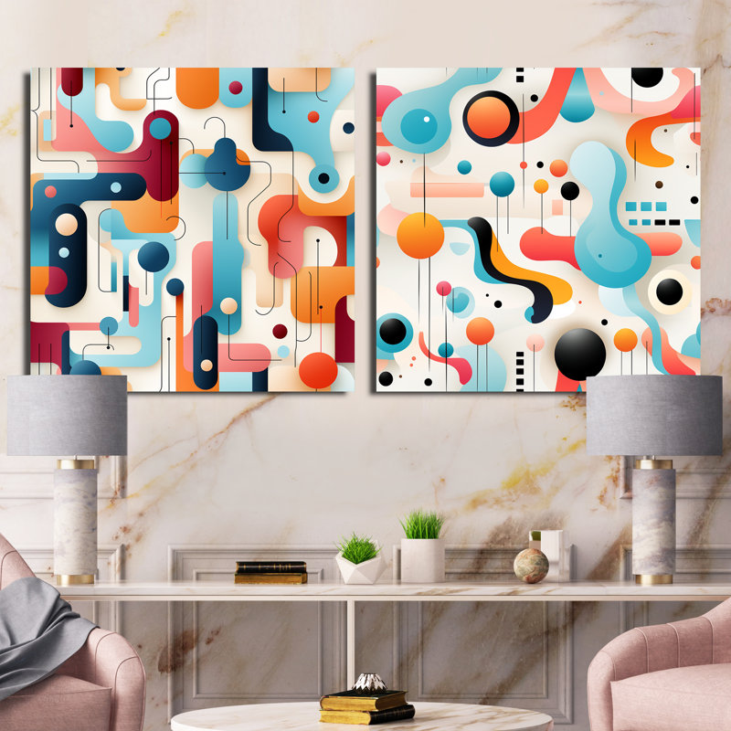 Clance - Abstract Collages, Toile tendue, H 30 po x l 61 po