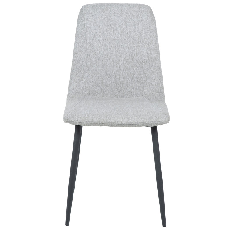 Chaise d'appoint rembourrée Shirley en gris clair
