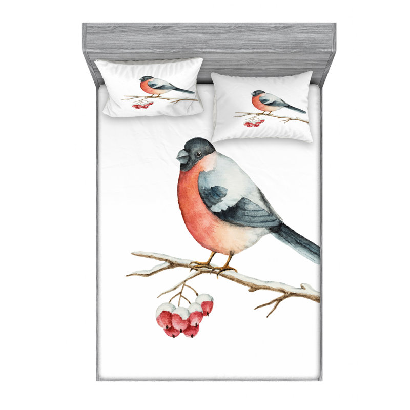 Microfiber Sheet Set, Queen Sheet Set with Fitted Sheet