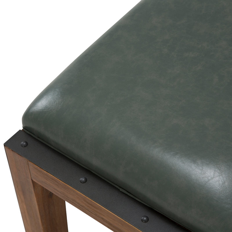 Banc d'appoint en vinyle Brooklyn Walk - Terre d'ombre brûlée