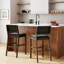 Tabouret de bar en suède tissé avec pieds en bois massif-1800429888-1798612885-1746367328