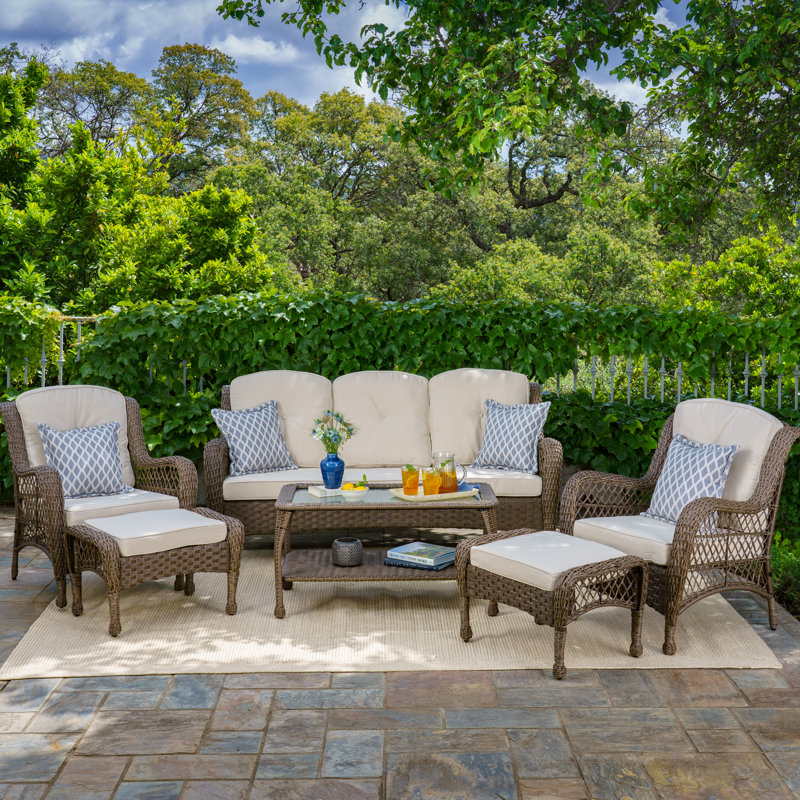 Rio Vista 5 - Person Patio Conversation Sets with Cushions