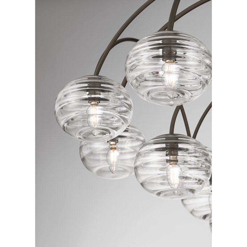 Lenora 34.25" 13-Light Chandelier, 13 Lights, 29" H x 34.25" W x 34.25" D
