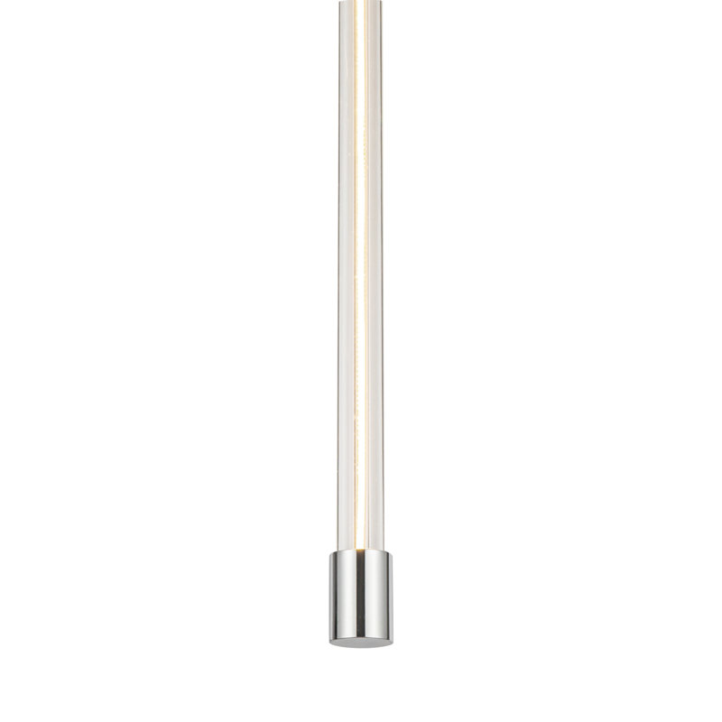 Motif 1 - Light LED Pendant, 26.75" H x 0.75" W x 0.75" D, Chrome