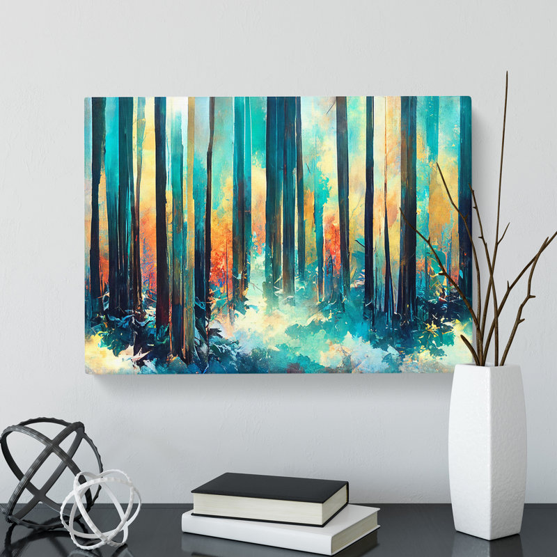 Forest Abstract Vol.5 - Wrapped Canvas, 40cm H x 60cm W x 3cm D