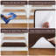 Tapis moelleux pour marches d'escalier 9,5 po x 30 po x 1,2 po brun foncé-1030161449