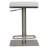 Tudor City Swivel Upholstered Faux Leather Adjustable Height Counter Stool with Stainless Steel Frame-259206261