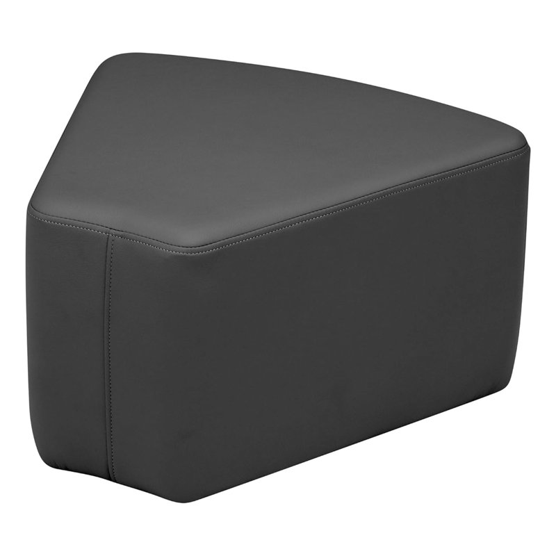Pro Series Upholstered Wedge Ottoman 12" Height, Black