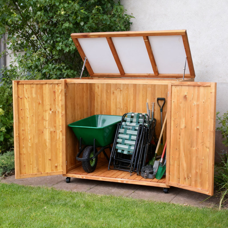 5ftx2ft Horizontal Trash Can And Outdoor Storage Shed