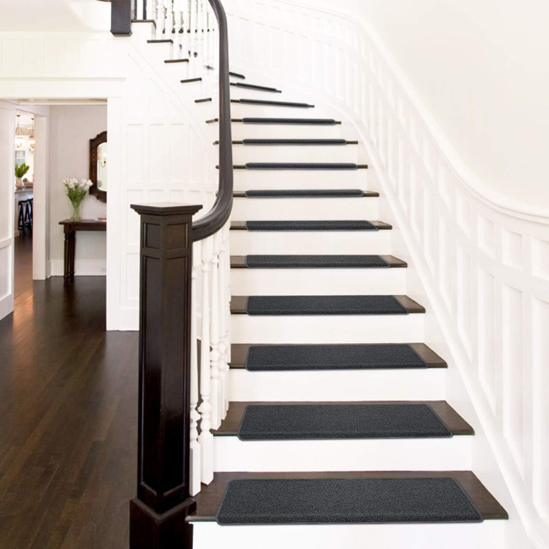 Tapis d'escalier antidérapant Den Stockholm, Noir