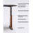 Leather-Wrapped Height Adjustable Desk with Steel Legs-872564656
