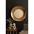  Round Hand Hammered Antique Brass Mirror – 32" Diameter – Transitional Wall Decor