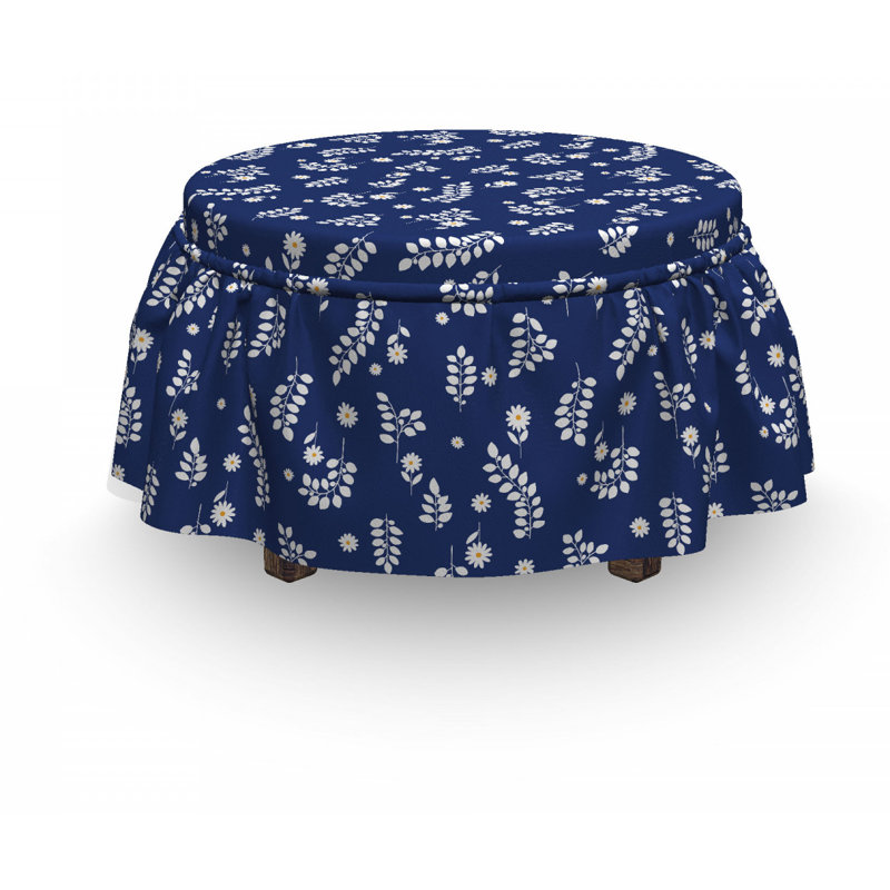 Box Cushion Ottoman Slipcover