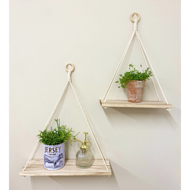 Marksville 2 Piece Triangle Floating Shelf