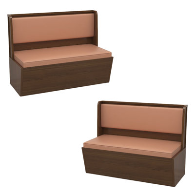 Banc rembourré en similicuir Retro Simple Cafe