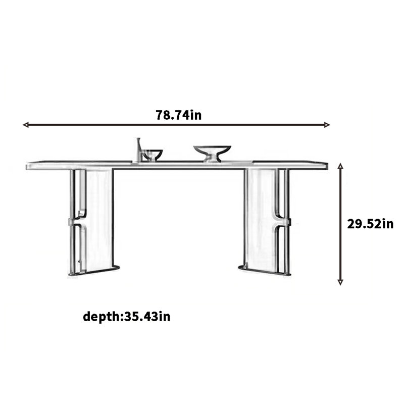 Worthington, 29.52"H x 78.74"L x 35.43"W