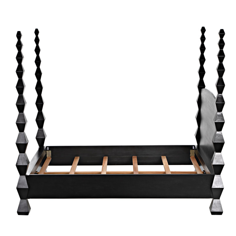 Brancusi Solid Wood Four Poster Bed, Queen