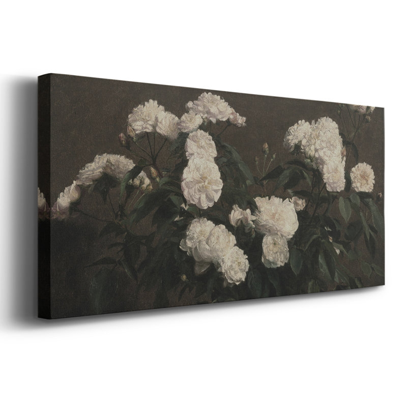 Botanical Series-CCDXC III - Toile tendue avec châssis - Prêt à être accroché, H 12 po x l 30 po