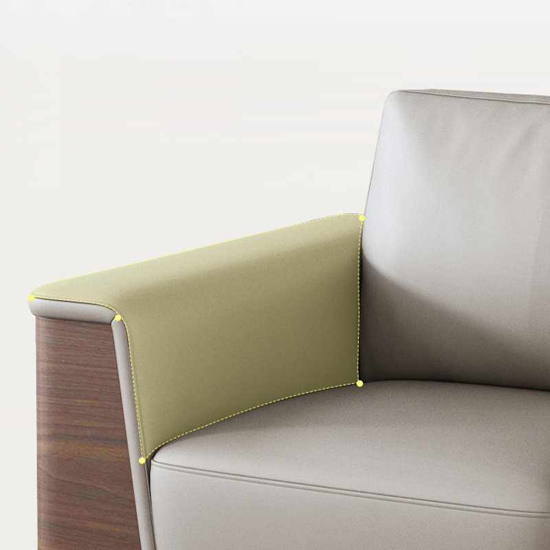 Ensemble de salon en cuir véritable 2 pièces