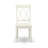3 Piece Dinette Set for Small Spaces Contains a Round Dining Table with Pedestal and 2 Dining Chairs, 42x42 Inch, Linen White-2037101453-2037101442-2102752940