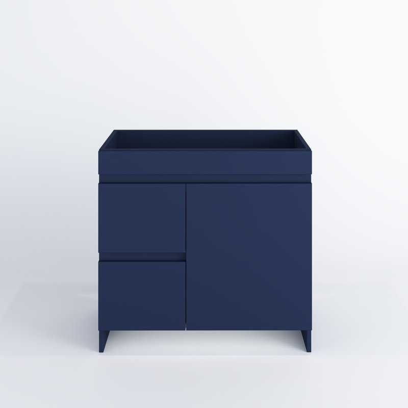 Cinnamon 36 " Single Bathroom Vanity Base, Navy Blue