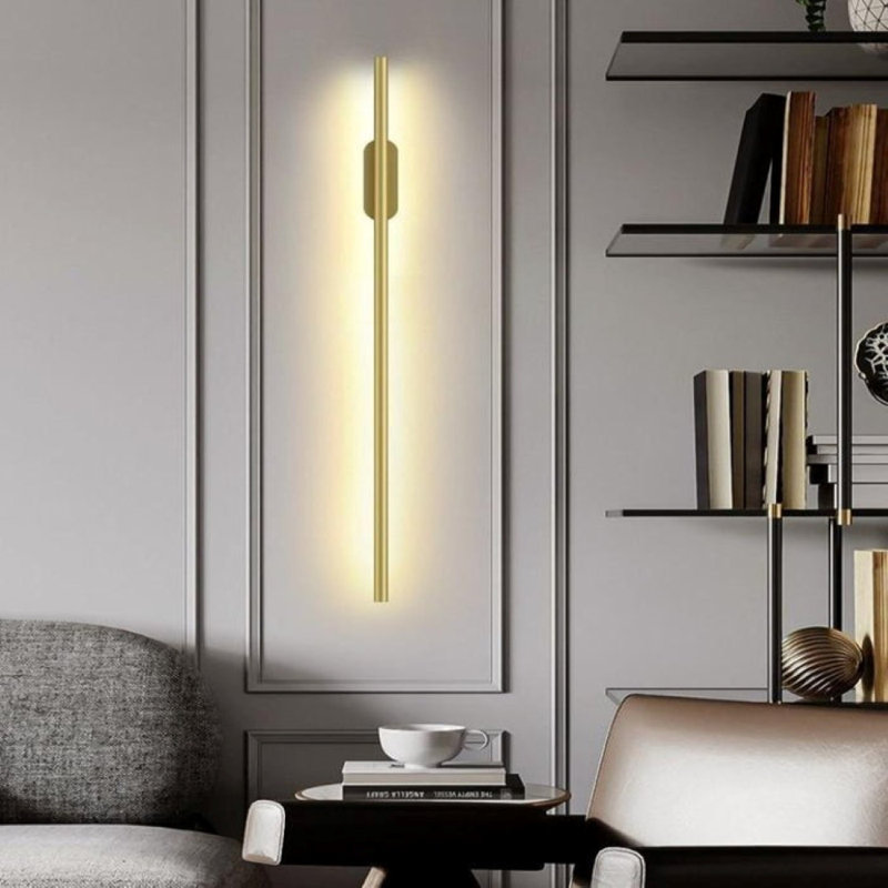 Applique murale Leger, Noir, H 26 po x l 3 po x P 1,1 po, 6000