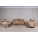 Imperial Palace 2 - Piece Solid Wood Coffee Table Set