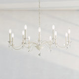 Modique 12 Light 39.5in x 16in Chandelier in Ferro Black with Clear Heritage Handcut Crystals