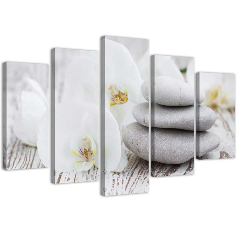 Orchids - 5 Piece No Frame Set on Canvas