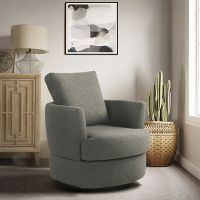 Elden 29" Wide Upholstered Swivel Accent Chair
