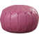 Cherise Moroccan Leather Pouf