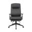 Fauteuil de direction, vinyle souple noir, base en nylon, inclinaison à 3 raquettes