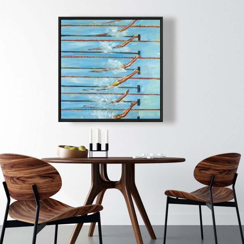 «Olympic Swimmers» sur toile
