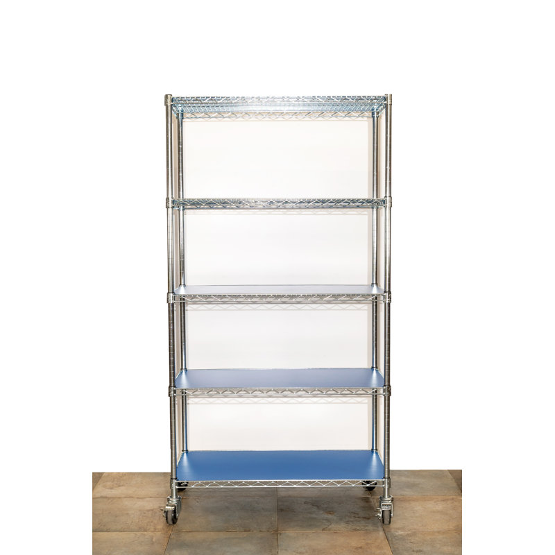 Doublure de tablette en PVC, Bleu clair, H 0,125 po x l 29 po x P 13,25 po