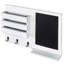 Wall Organiser With Key Hooks//Chalkboard/Mail Storage-1584707040