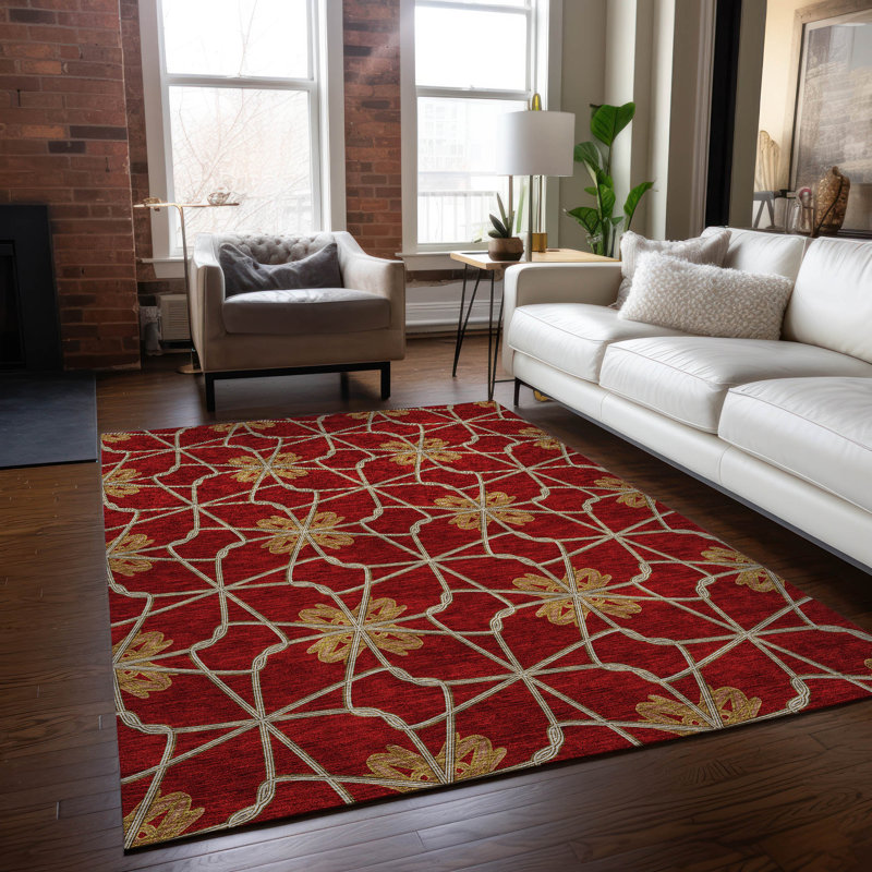  Chayden Area Rug with Non-Slip Backing, Rectangle 8' x 10'