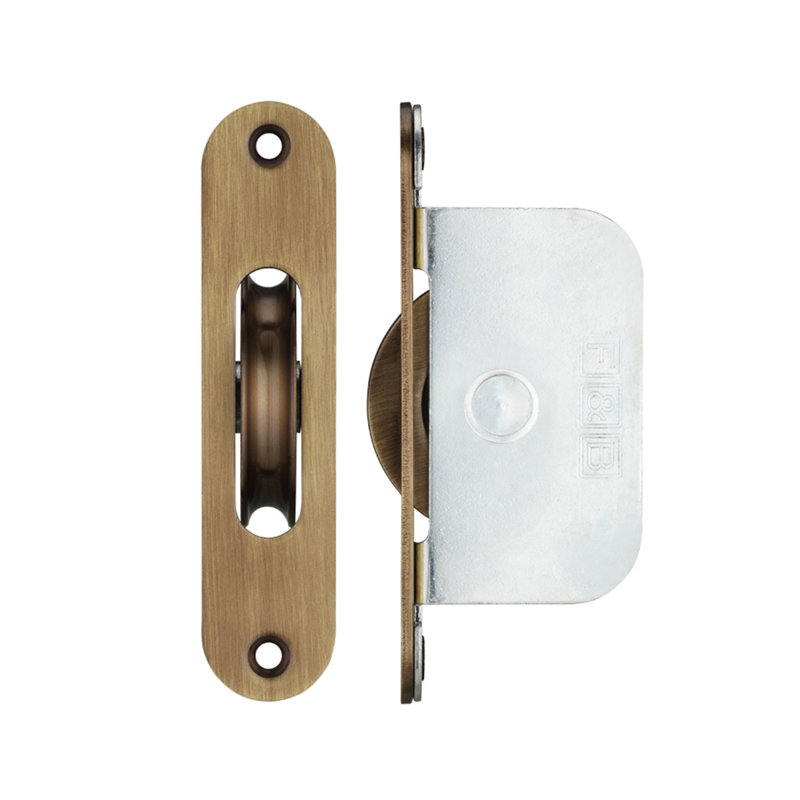 Ball Bearing Pulleys, Florentine Bronze