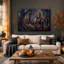 «Personne dans une feuille d'automne», art mural sur toile Halloween-1307367557