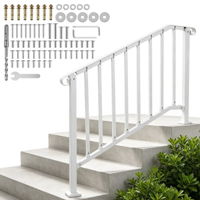Mains courantes pour les marches extérieures, ensemble de rampes d'escalier à 3 marches