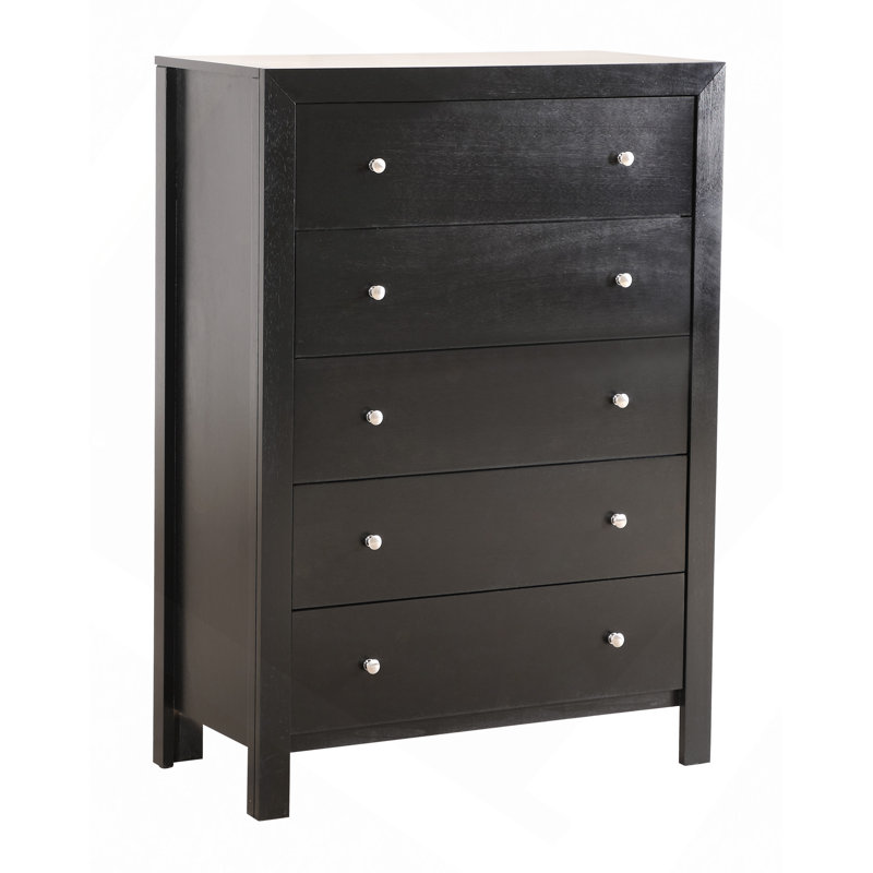 Commode à tiroirs, commode Burlington, Noir