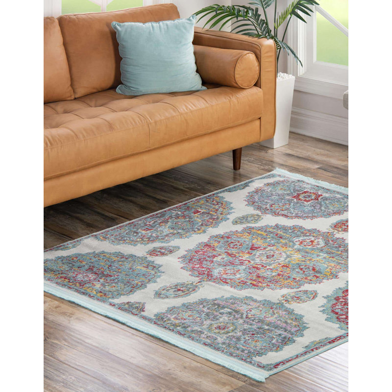 Tapis Haefner_Cream, Carré 5 pi 5 po