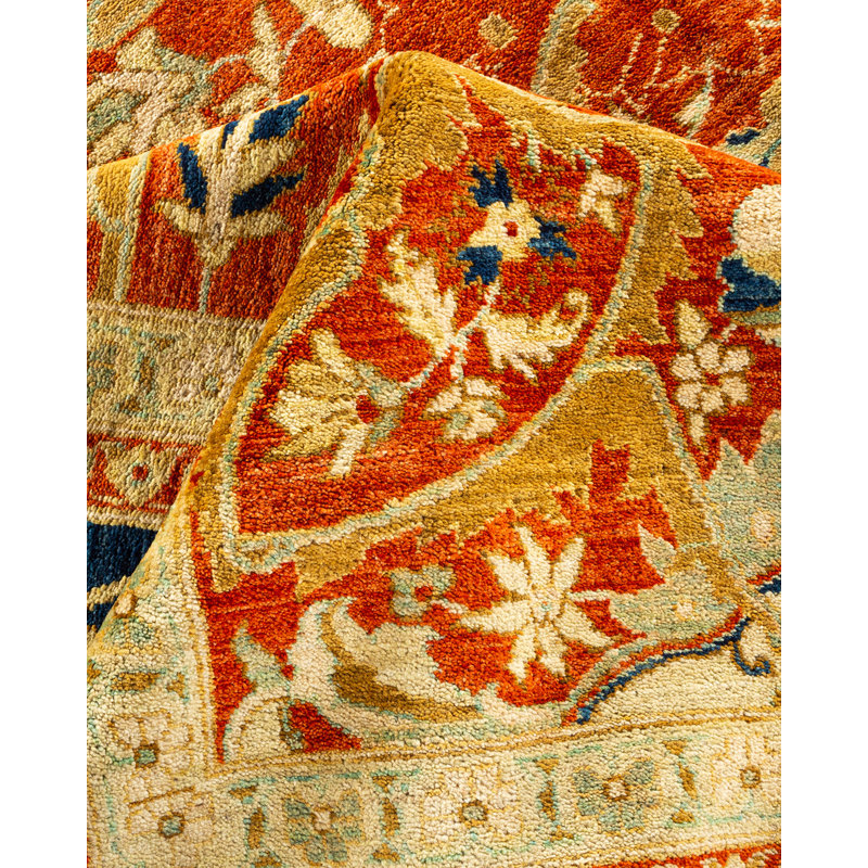 Eclectic One-of-a-Kind 18' 5" X 12' 5" Hand Knotted Area Rug