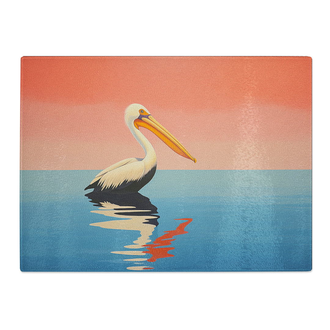 Pelican Minimalism  Glass Chopping Board