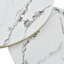 70Cm Nesting Coffee Tables (Set Of 2), Glam Round Tables With Top & Gold Cage Frame-827885204